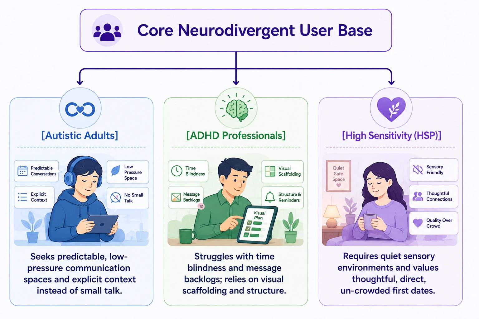 who uses AI neurodivergent social app