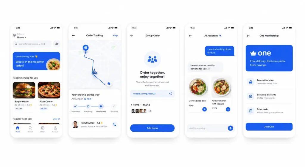 Core Features of Online Food Delivery Service Apps