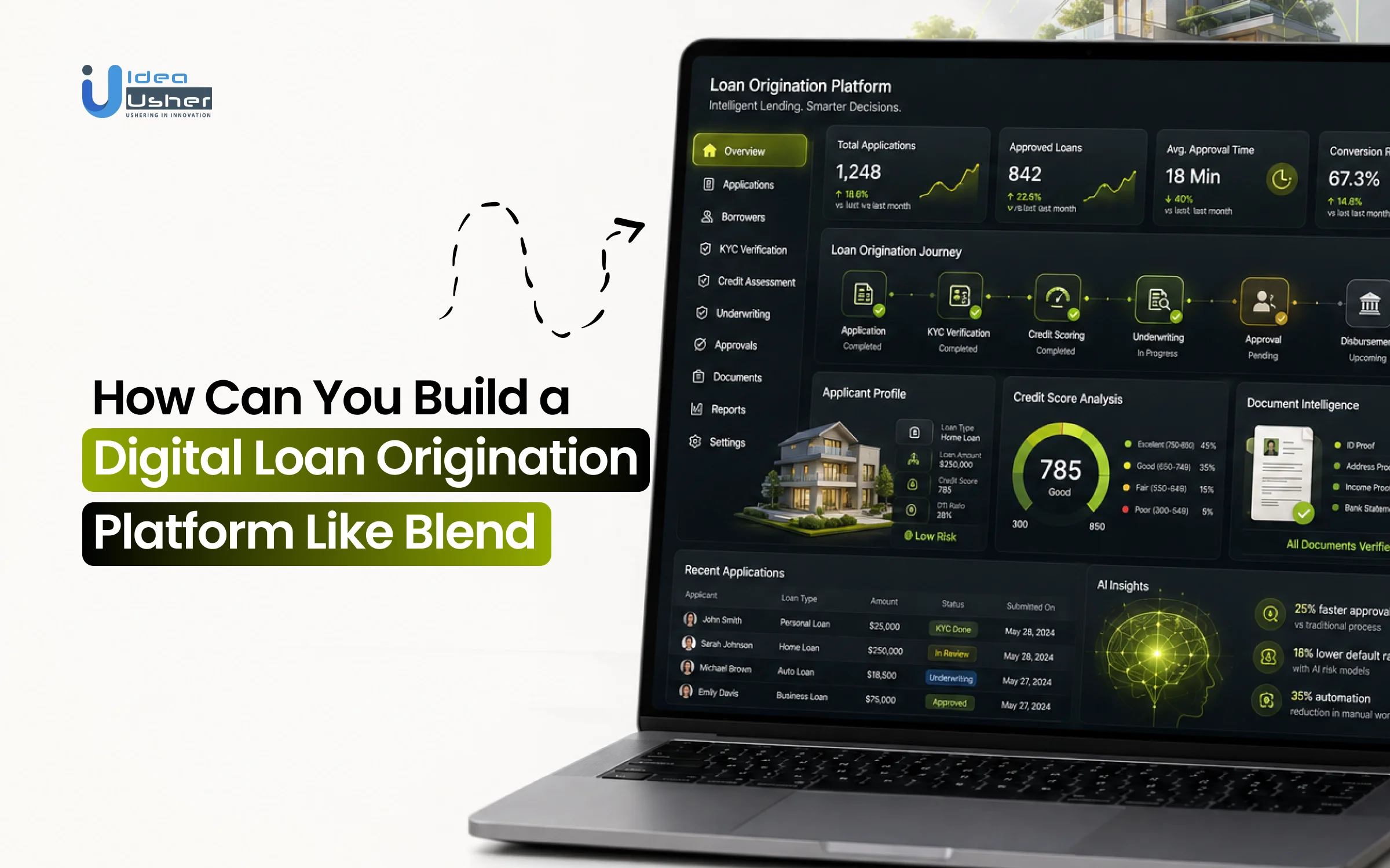 build digital loan origination platform like Blend