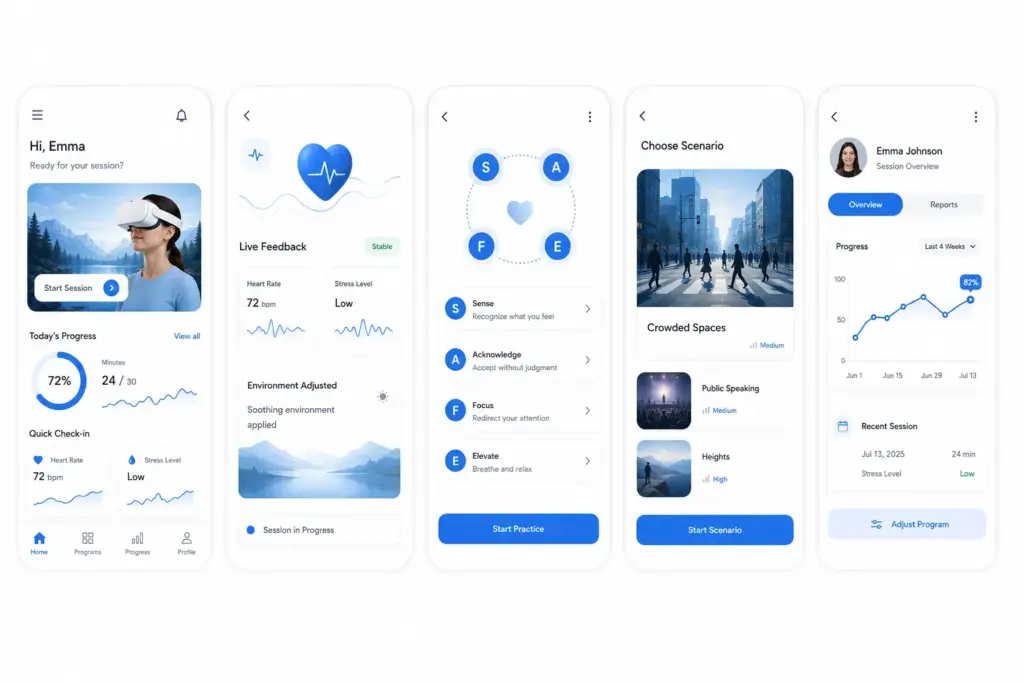 Key Features of a VR Mental Health App Like BehaVR