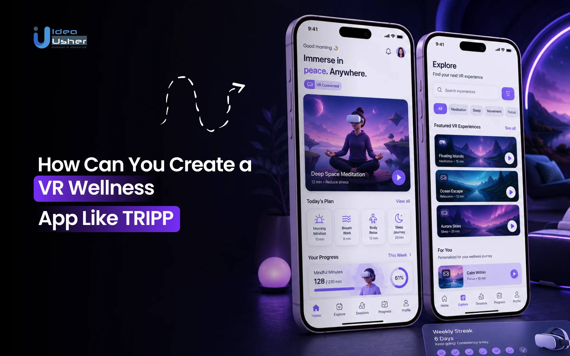 TRIPP like VR wellness app development