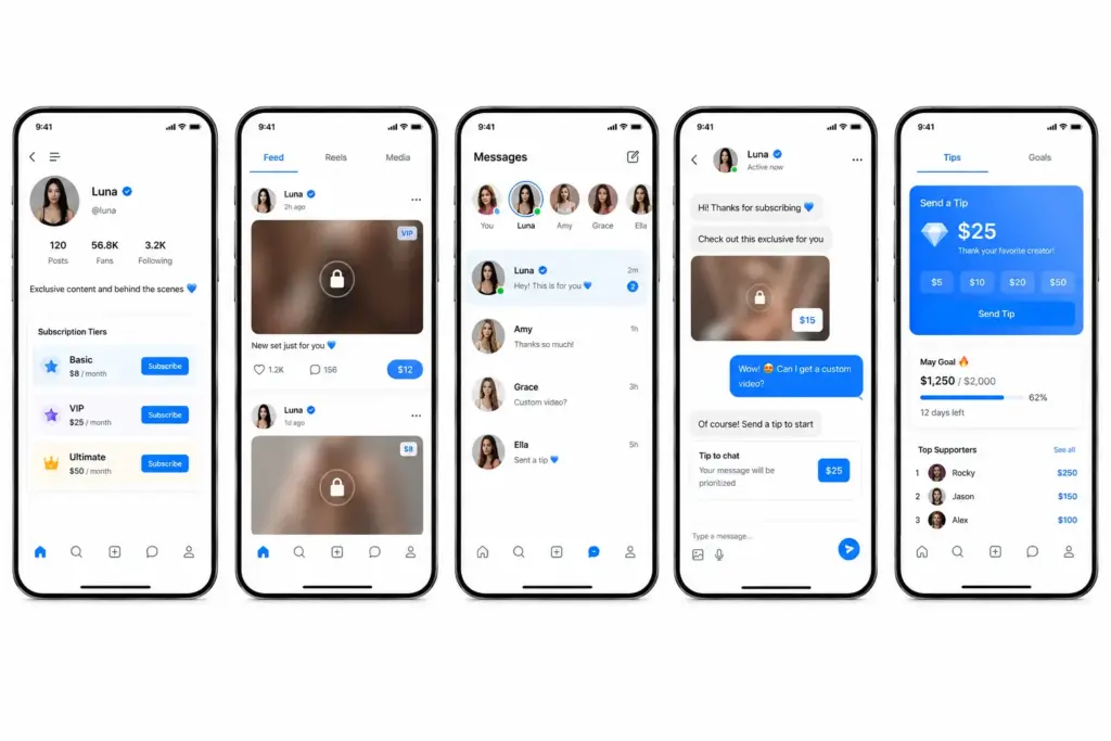 Key Features of Creator Subscription Apps like Fansly and OnlyFans