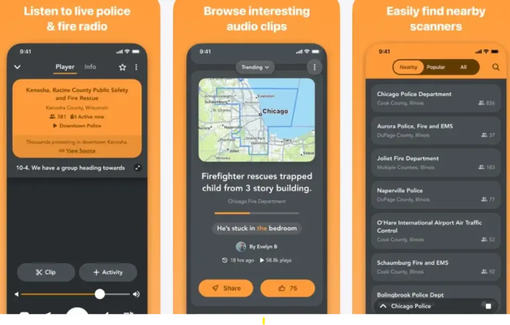 Police Scanner Radio & Fire