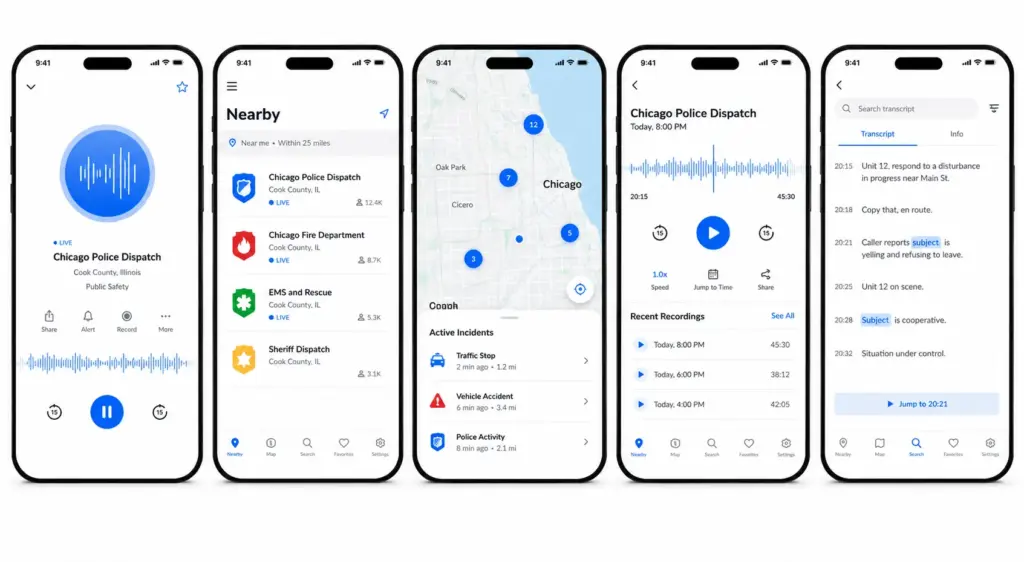 Key Features of a Police Scanner App