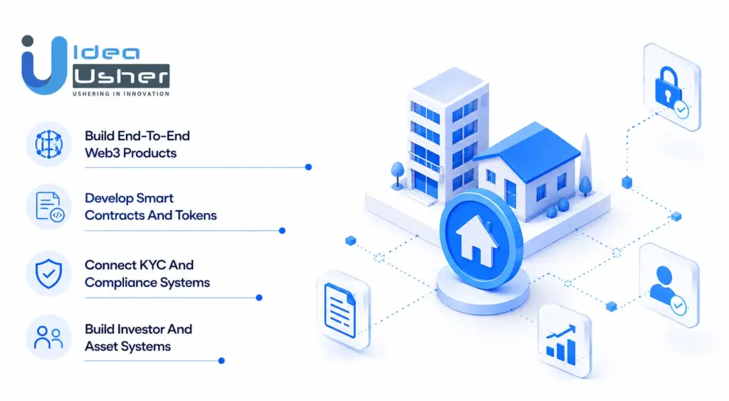 Contact IdeaUsher for Real Estate Tokenization 