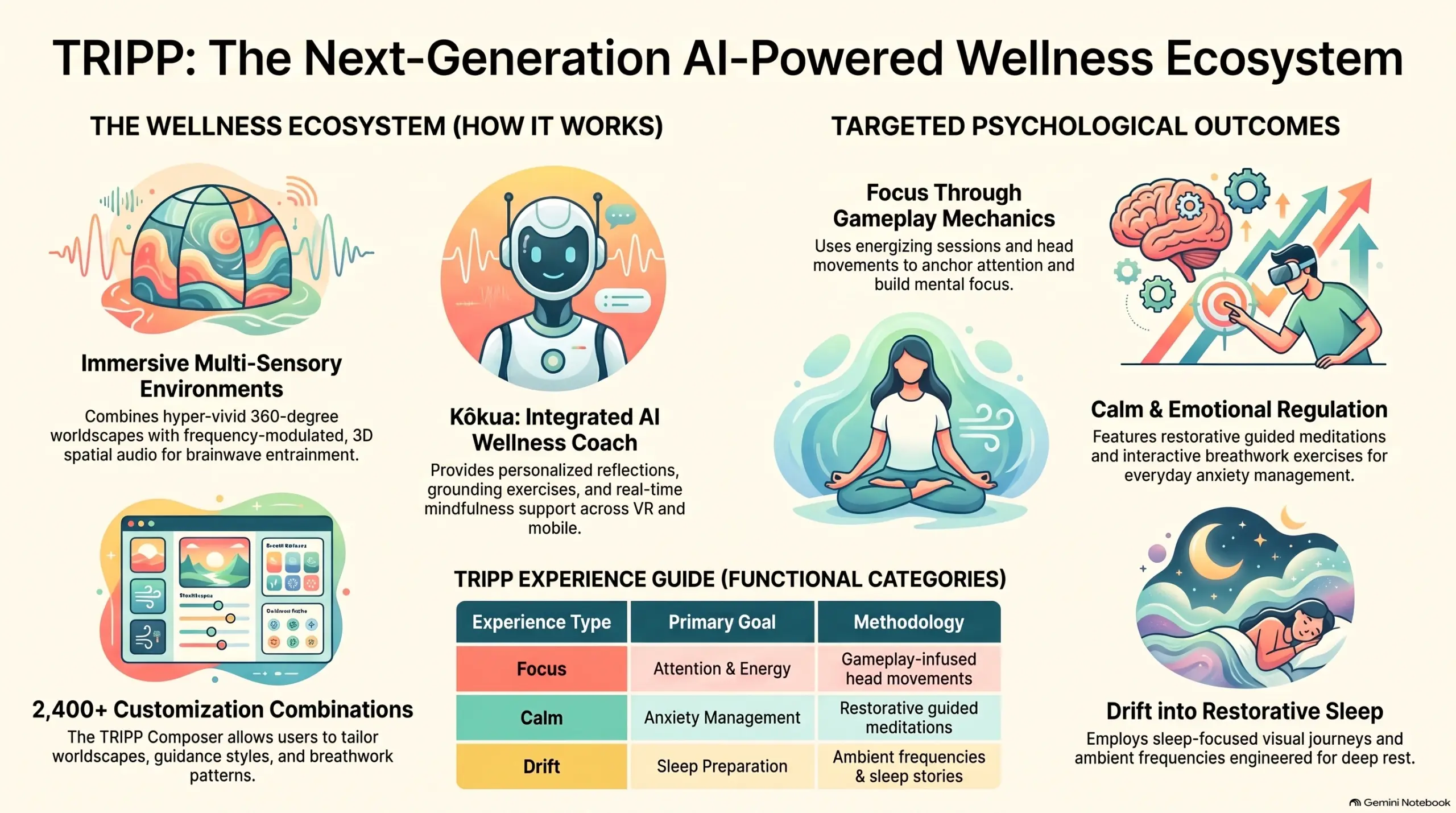 what is VR wellness app like TRIPP