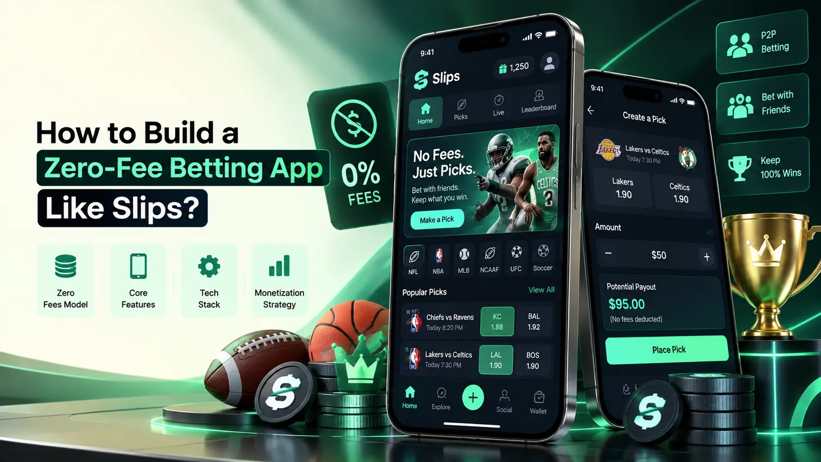 How to Build a Zero-Fee Betting App Like Slips