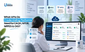 What APIs Do Credentialing Platforms Need for CAQH, NPDB, NPPES & OIG?