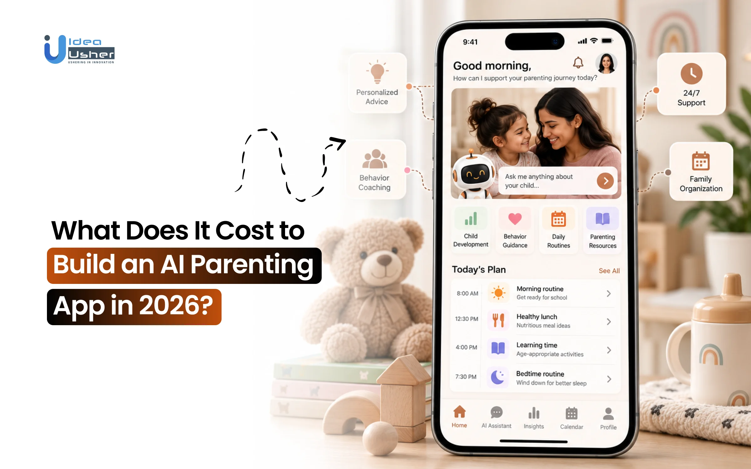 AI parenting app development cost
