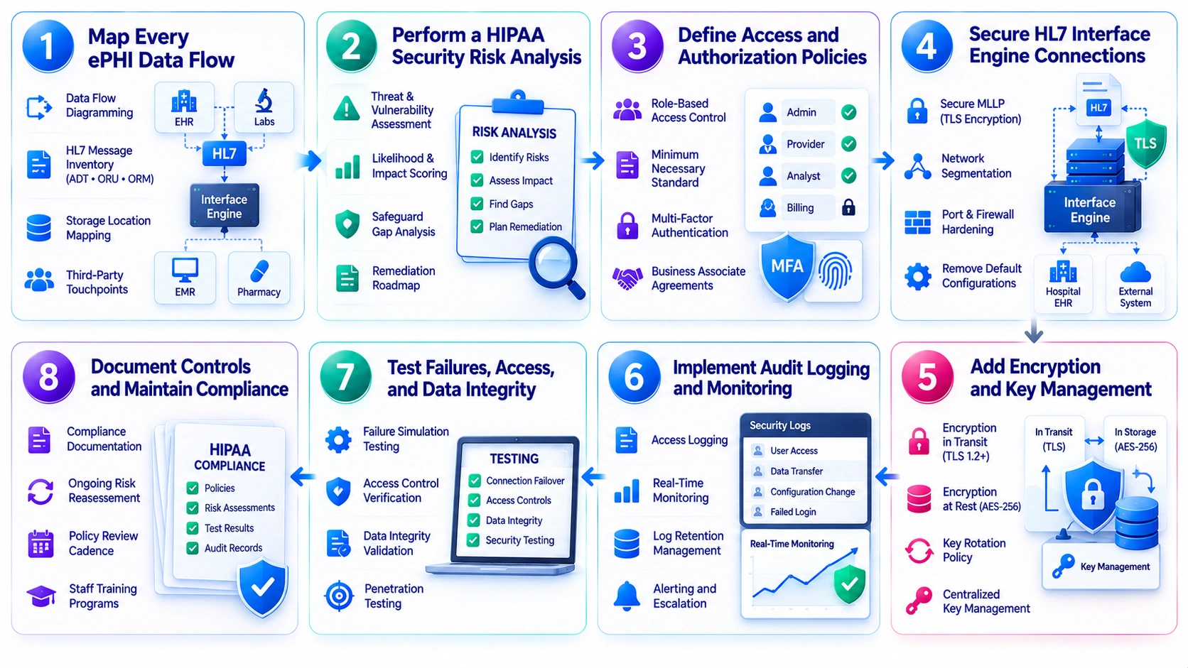 how to build HIPAA compliant HL7 integration