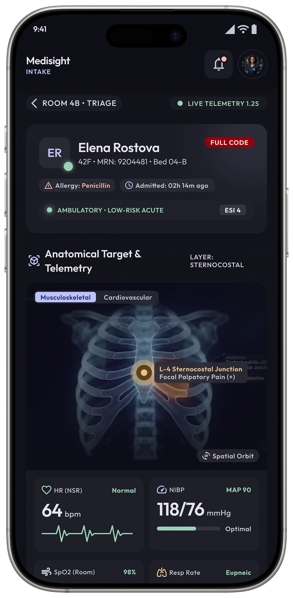 Medisight mobile screen 10