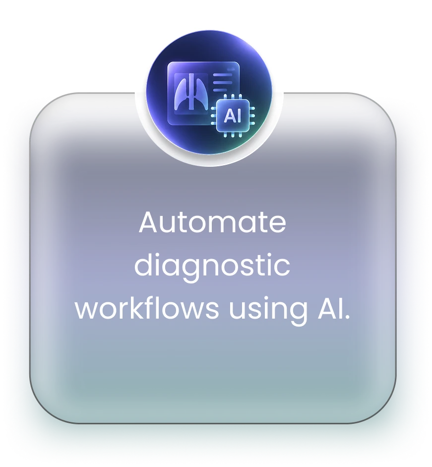 Automate diagnostic workflows using AI