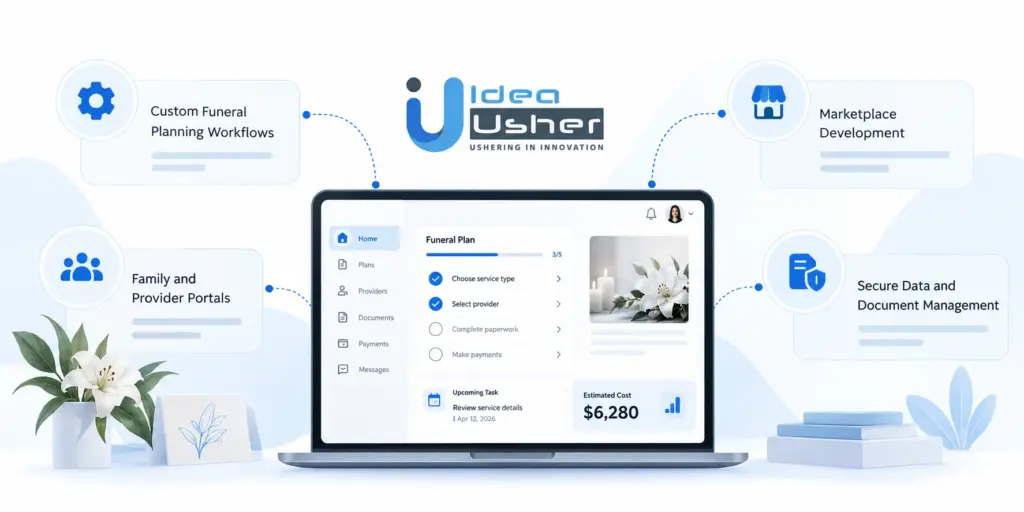 Contact Idea Usher for Developing a Funeral Planning App