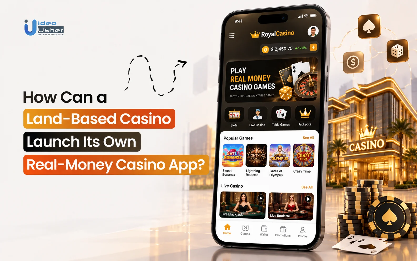 land-based casino online app development