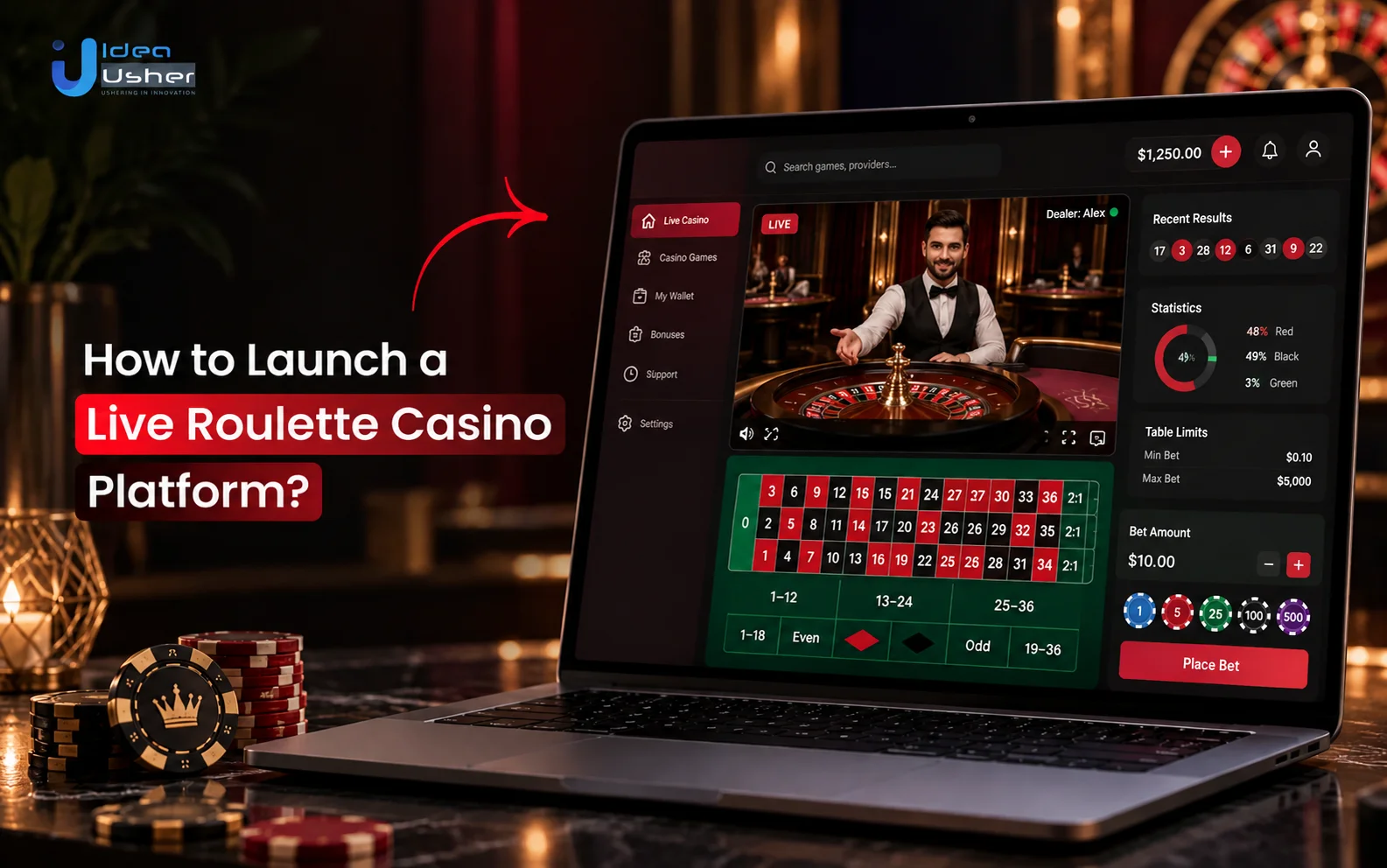 live roulette casino platform development