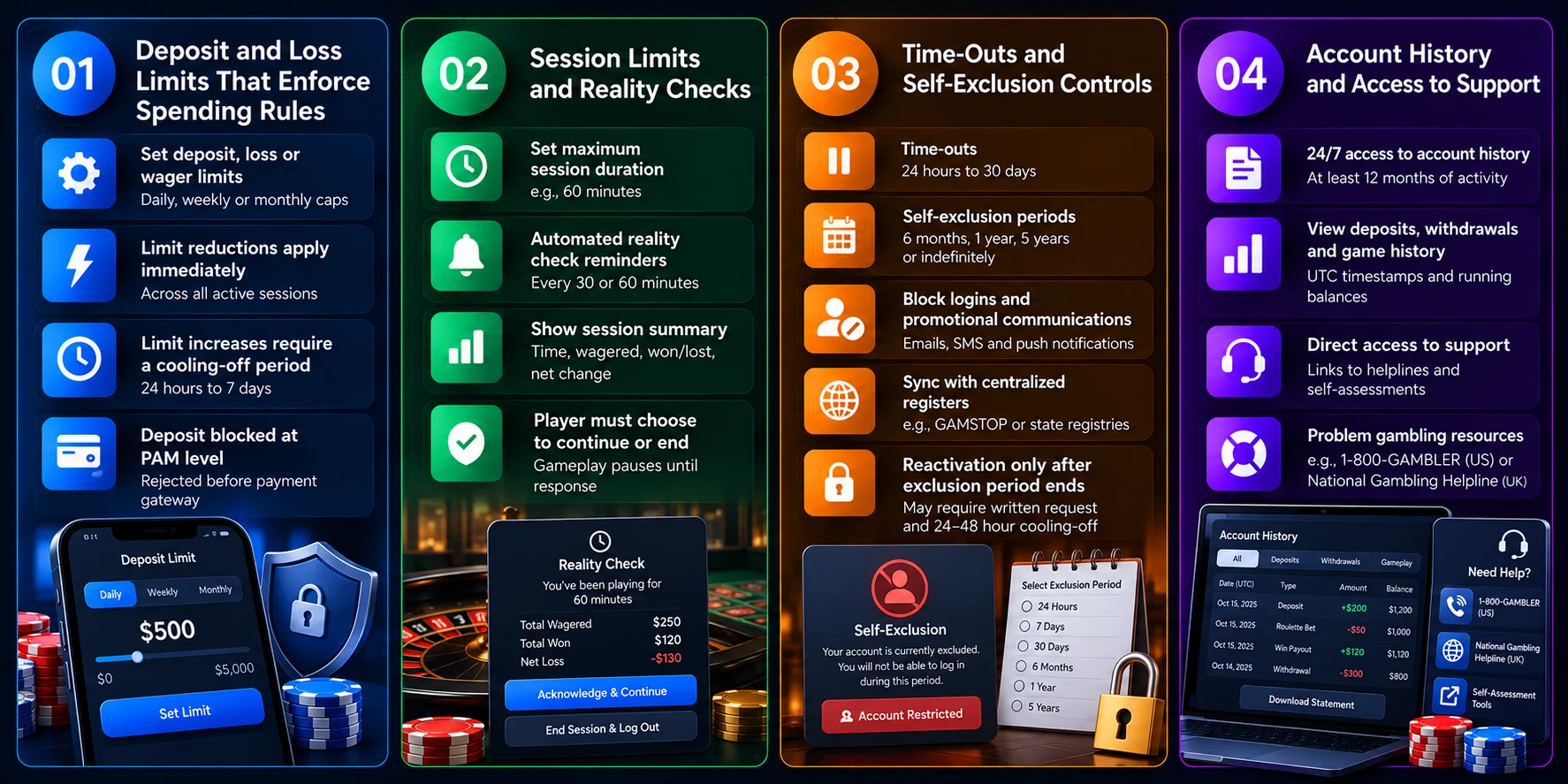 which player protection features should casino builds